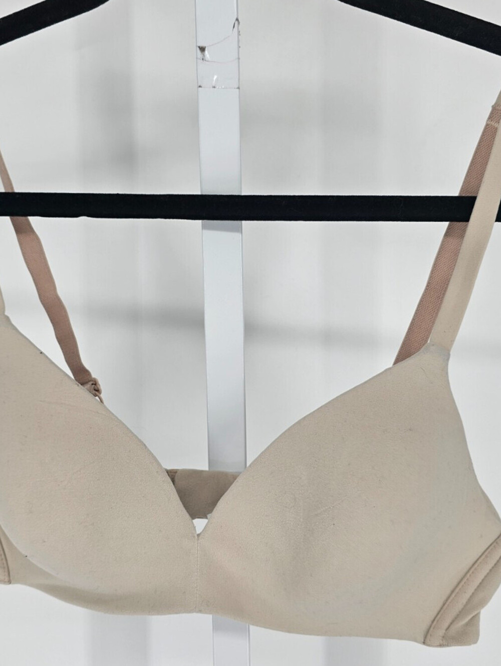 Wacoal How Perfect Padded Soft Cup Bra Wireless 852189 Nude Beige 36A